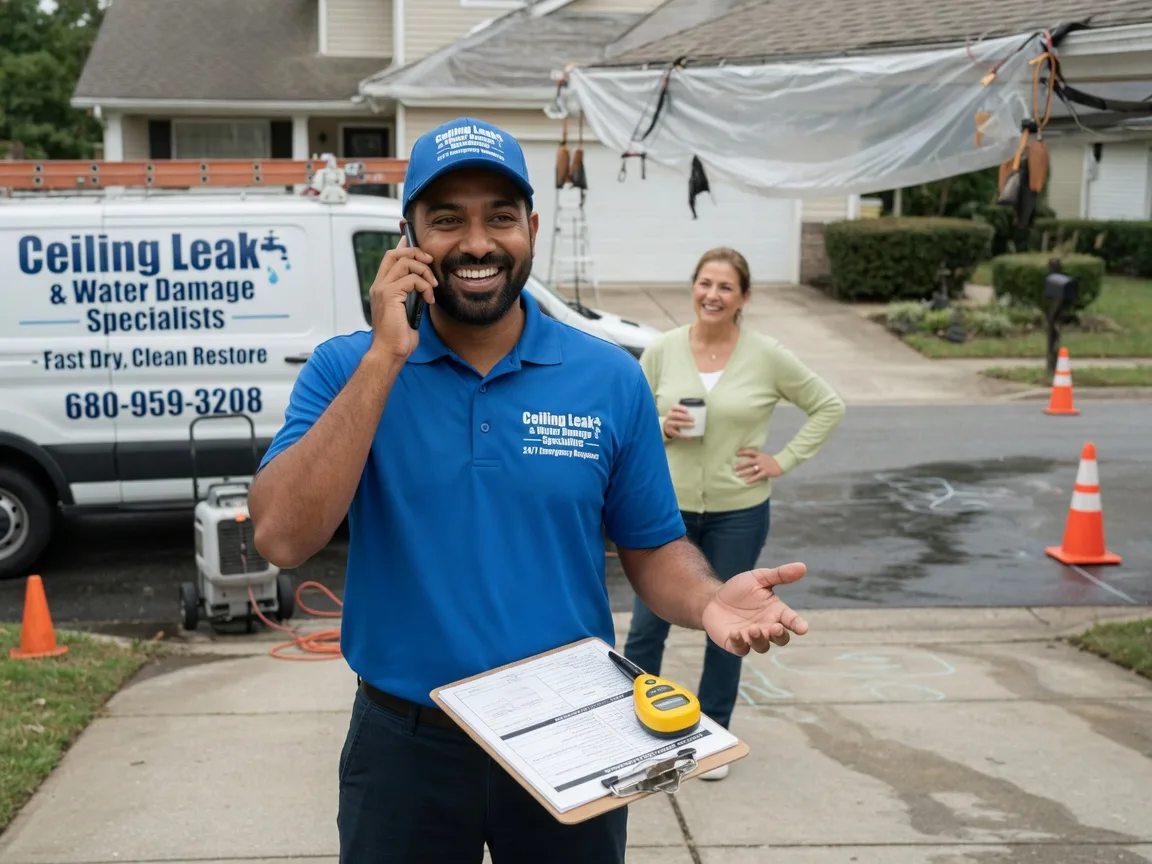 Ceiling Leak Cleanup Junction, TX FAQs